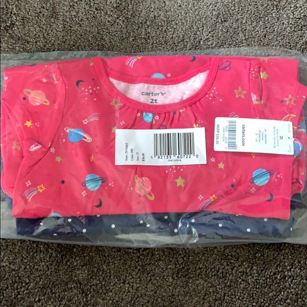 Planet pink and Blue Star 2T Dress